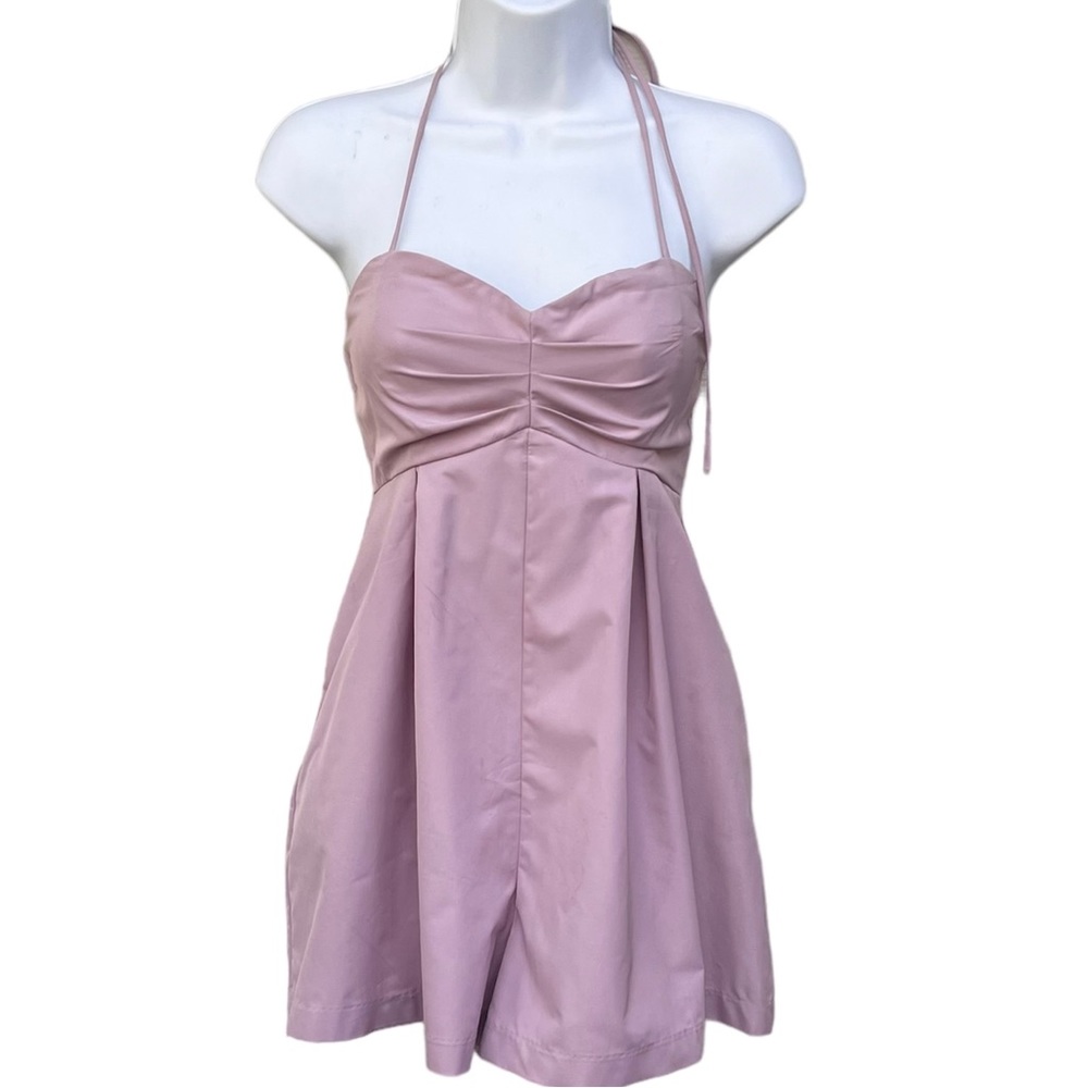 Urban Outfitters Sleeveless Mauve Romper with adjustable string